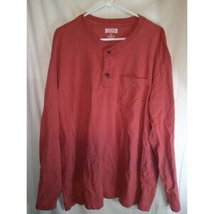 Duluth Trading Longtail T Henley Relaxed Fit Long‎ Sleeve Shirt XL